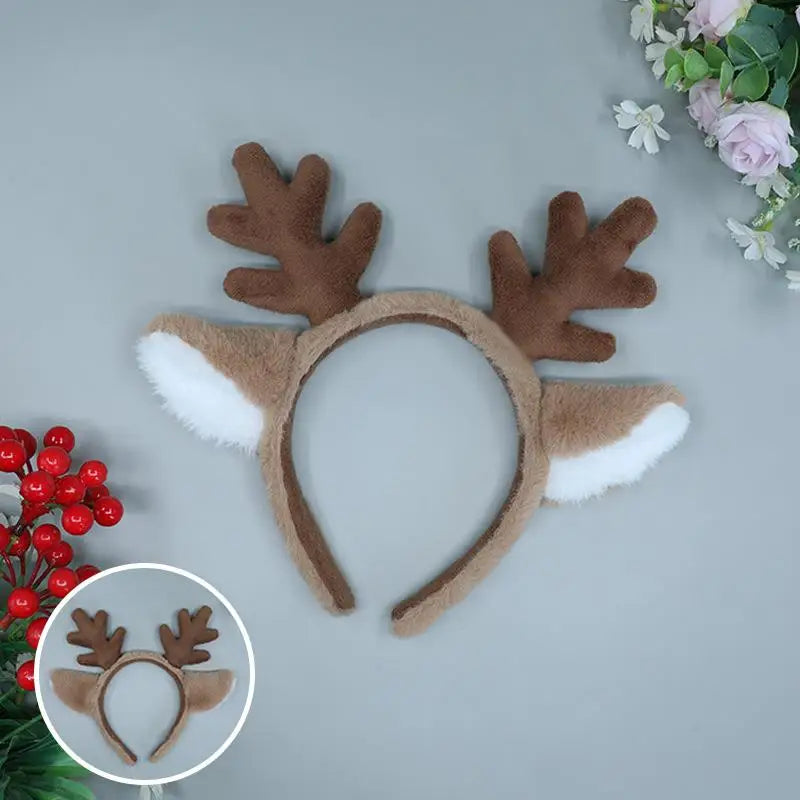 Plush Deer Antler Headband Cosplay Hair Accessory Lolita Party Wear ππ¦