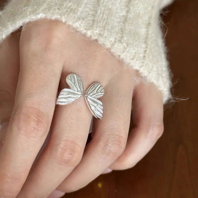 β¨ Kawaii Irregular Butterfly Ring π¦ | Handmade 925 Sterling Silver Cocktail Ring for Women π | Perfect Party & Christmas Gift! π