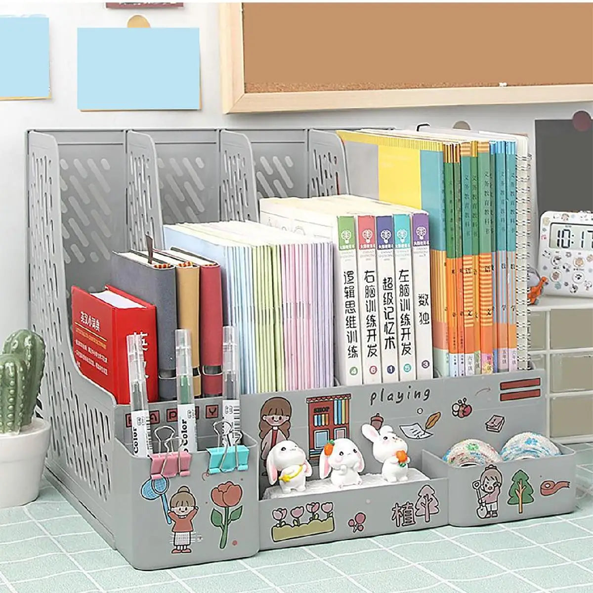 Kawaii Multi-Color Desktop File Organizer ππβ¨