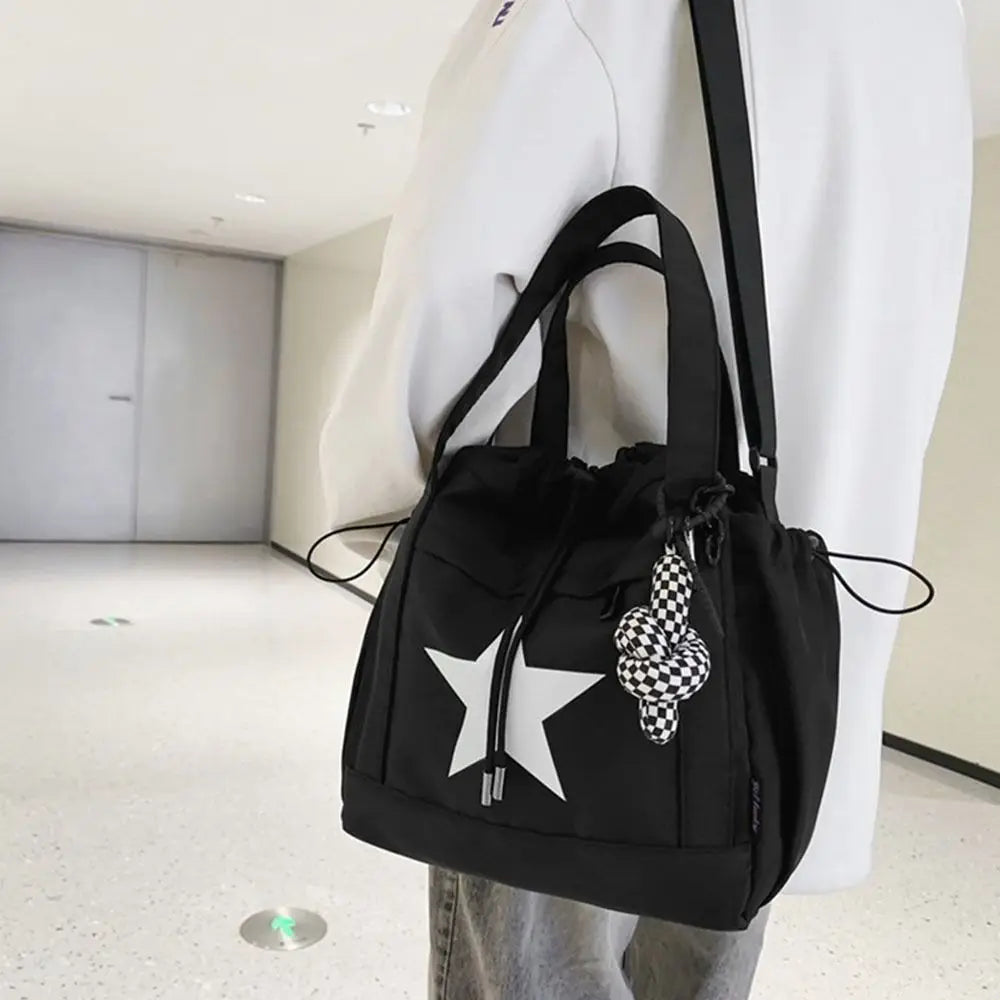 Kawaii Starry Adventure Nylon Crossbody Tote Bag β¨π