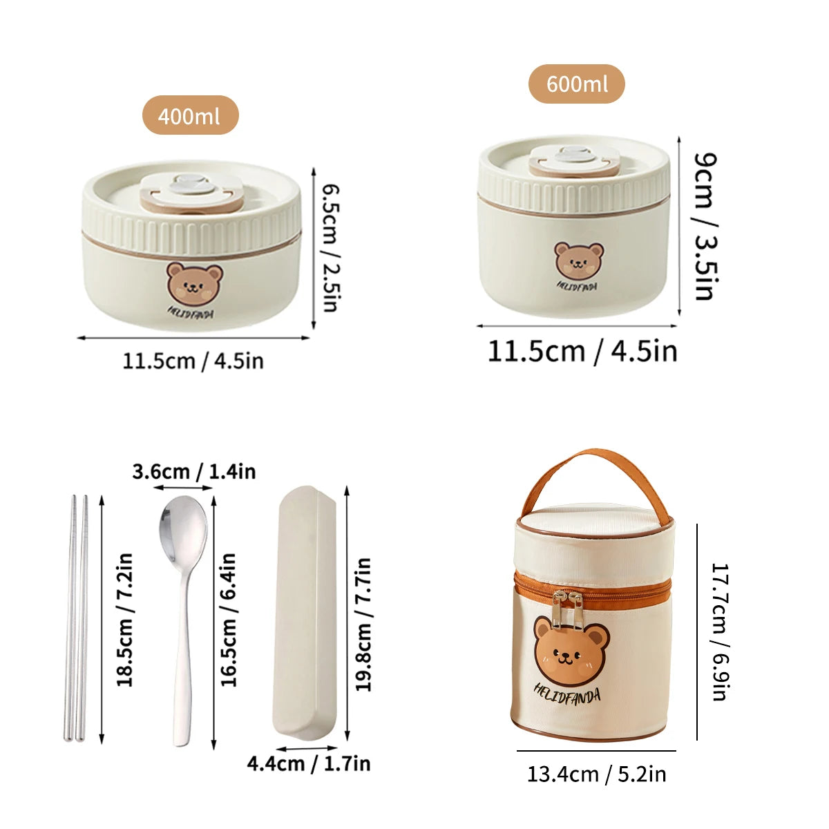 Kawaii Thermal Bento Box π±β¨ - Adorable Leak-proof Stainless Steel Lunch Container for Kids π₯’π
