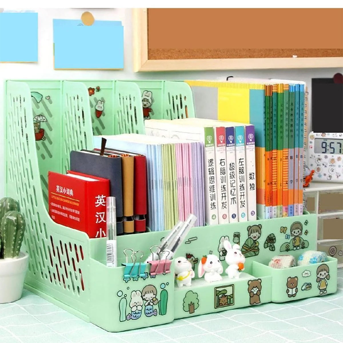 Kawaii Multi-Color Desktop File Organizer ππβ¨