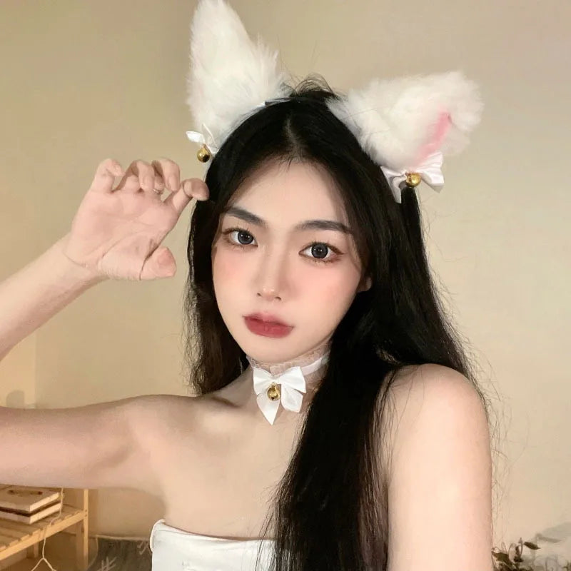 Plush Fox Ears Headband π | Kawaii Animal Cosplay Hair Accessory π¦β¨