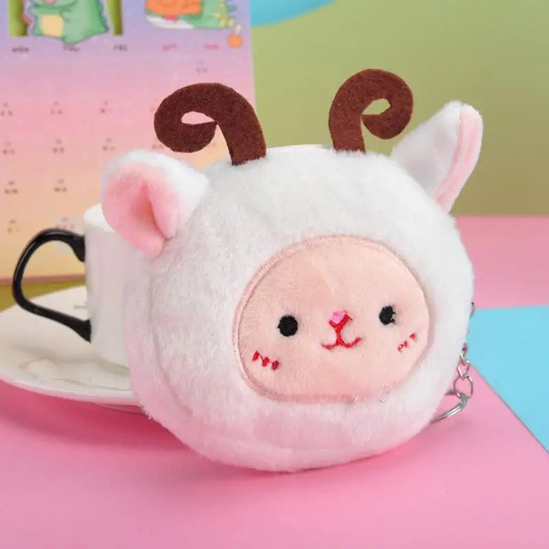 ๐๐Adorable Fruit Plush Coin Pouch - Mini Wallet for Sweeties! ๐โจ