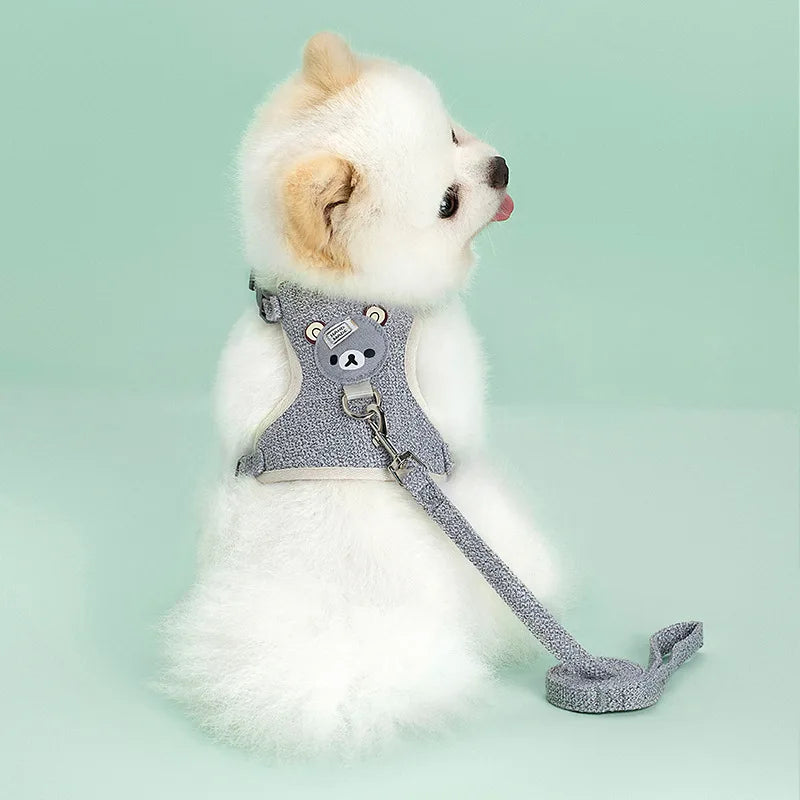 β¨ Adorable Adjustable Pet Harness & Lead Set πΎπ Perfect for Outdoor Adventures with Your Furry Friend! ππΆπ±