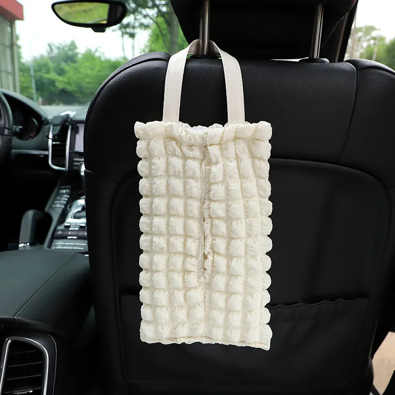 Adorable Kawaii Bear Car Tissue Holder π»β¨ | Cute Linen Organizer for Auto Interior π§»π