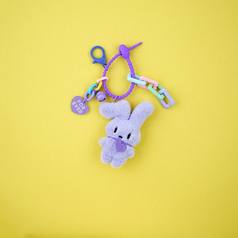 Adorable Kawaii Plush Bunny Keychain π°π | Cute Cartoon Rabbit Bag Pendant for Girls πβ¨