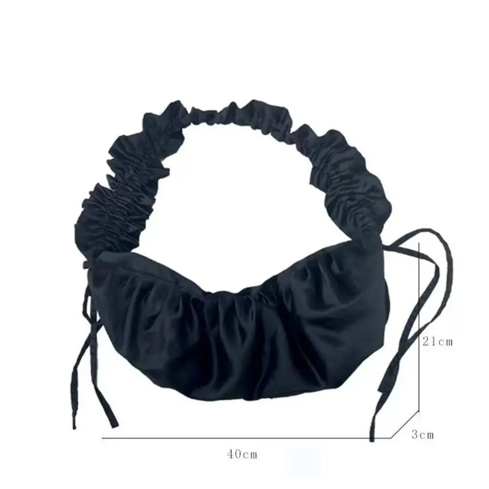 Charming Kawaii Silk Satin Pleated Crossbody Bag πΈβ¨ - Perfect for Parties & Playful Outings! ππ