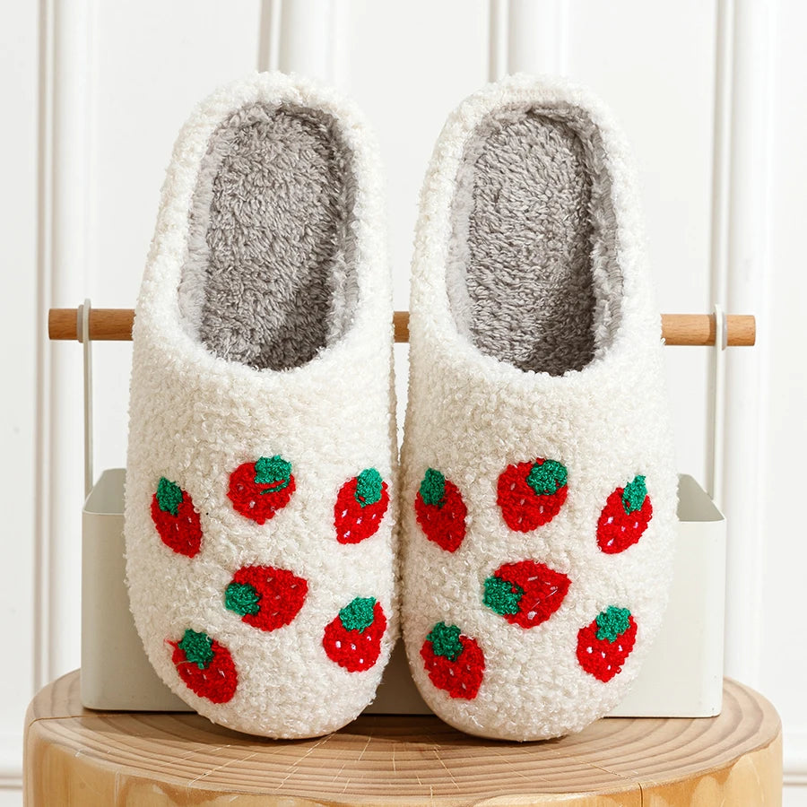 Kawaii Lemon Slice Indoor Slippers πβ¨ - Cozy & Cute Winter Footwear for Women ππ₯Ώ