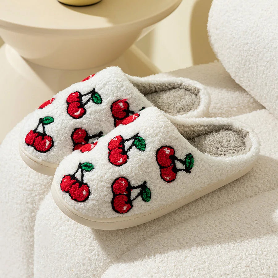 Kawaii Lemon Slice Indoor Slippers πβ¨ - Cozy & Cute Winter Footwear for Women ππ₯Ώ