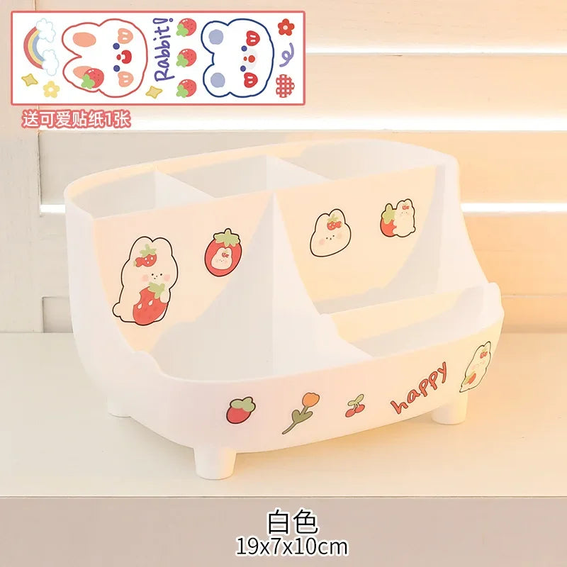 Adorable Kawaii Pen Holder π | Cute Japanese Stationery Organizer π±β¨ | Creative Cartoon Storage Box for Students ππ