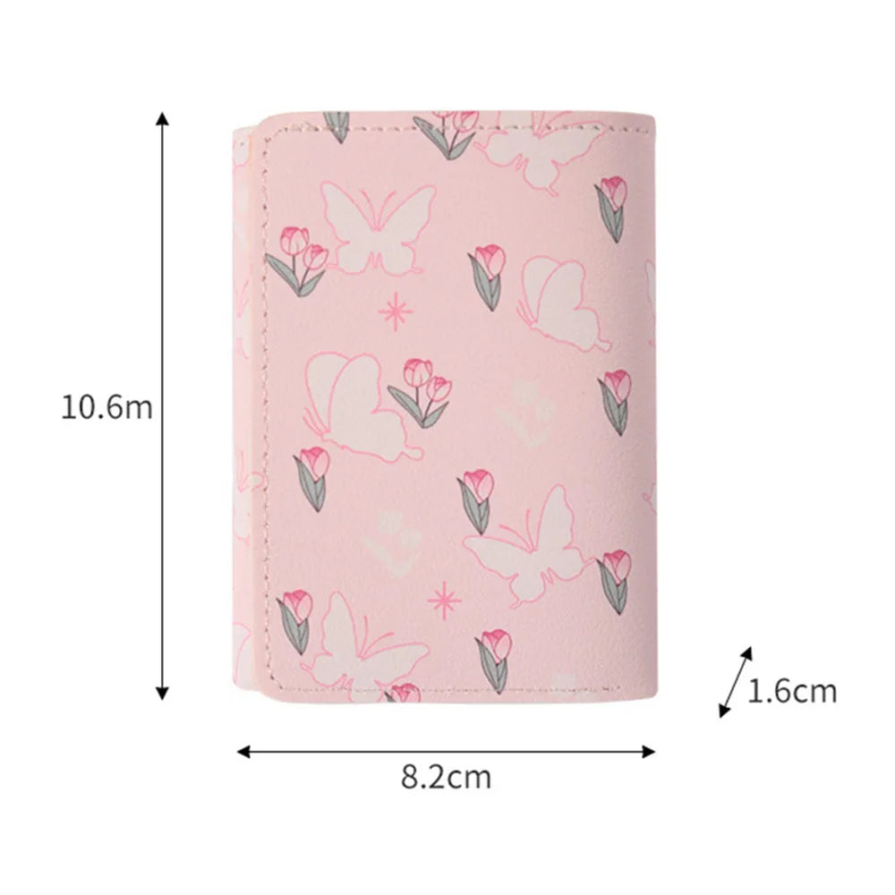 Adorable Bow & Floral Wallet πΈπ - Sweet Pink Purse for Girls, Perfect for Travel & Everyday Use! πΌβ¨
