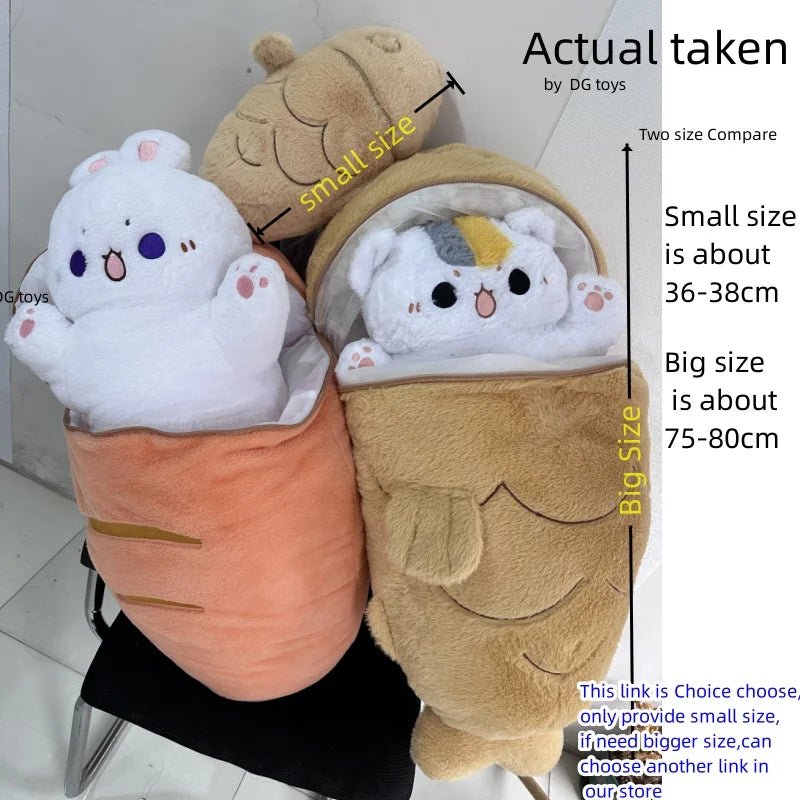 Taiyaki Cat Cuddle Buddy πΎπ - Snuggled in a Cozy Cushion Bag! ποΈβ¨