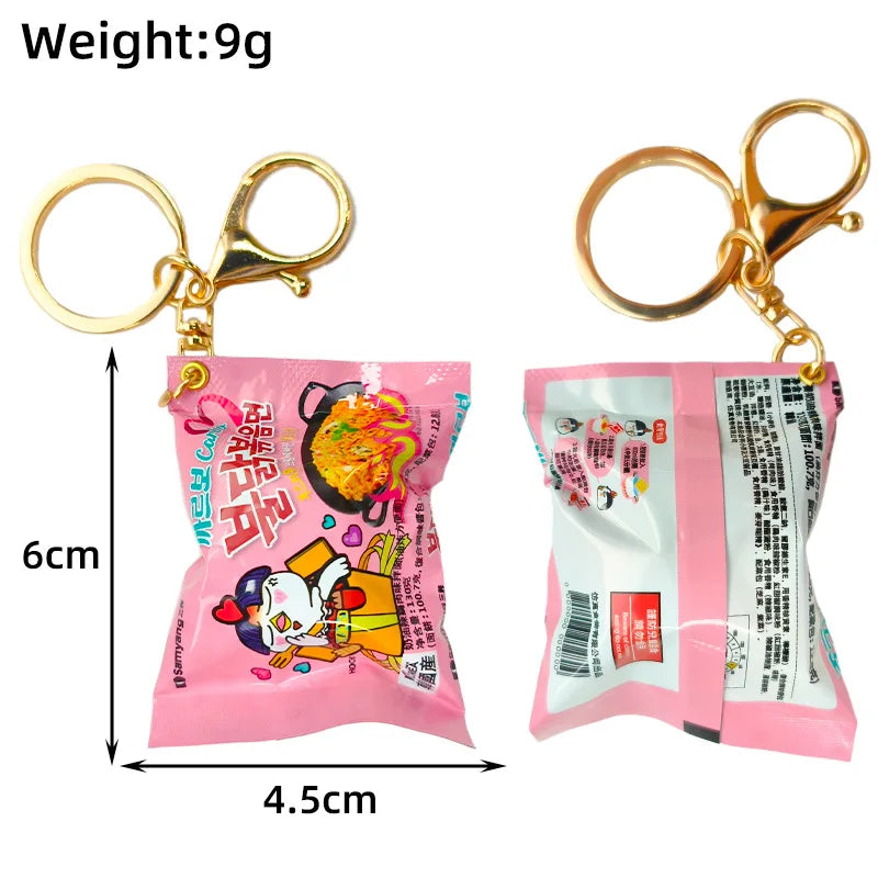 Adorable Instant Noodles Keychain For Phone And Bags Mini Snack Gift ππ