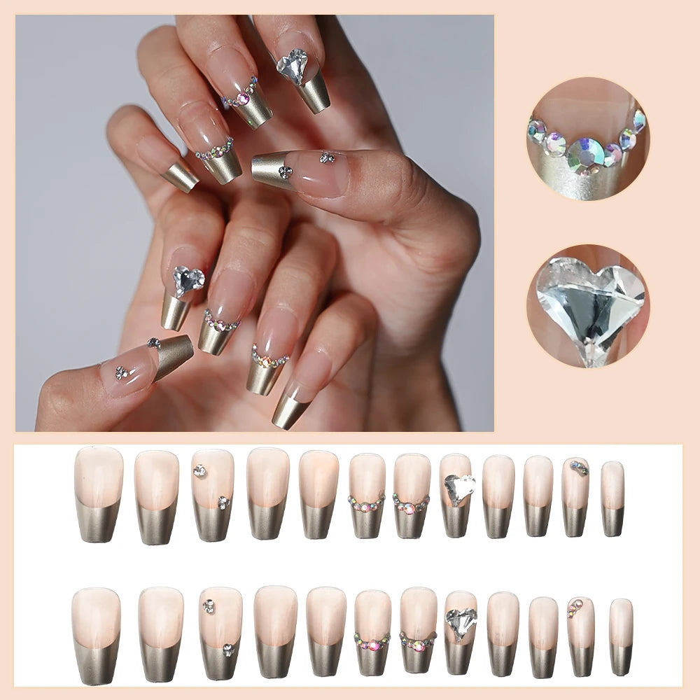 Kawaii Blush Pink 3D Bowknot & Pearl Press-On Nails πβ¨ | 24pcs Adorable Fake Nail Tips for Cute DIY Manicures!