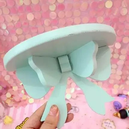 Kawaii Pink Bow Wooden Wall Shelf πΈβ¨ | Cute Girly Cosmetic Rack for Heartfelt Room Decor ππ‘