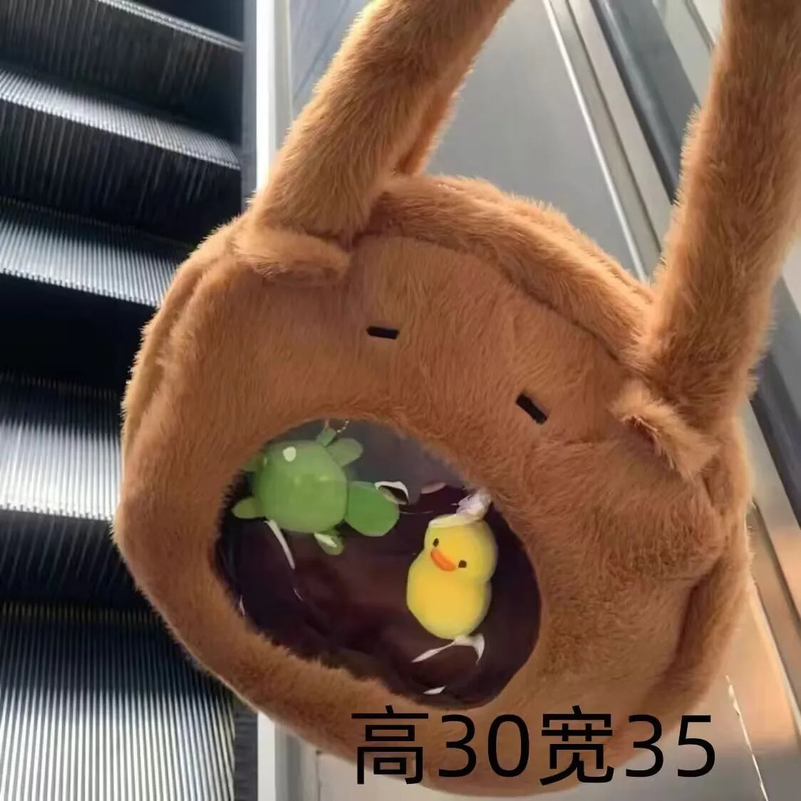Capybara Plush Backpack