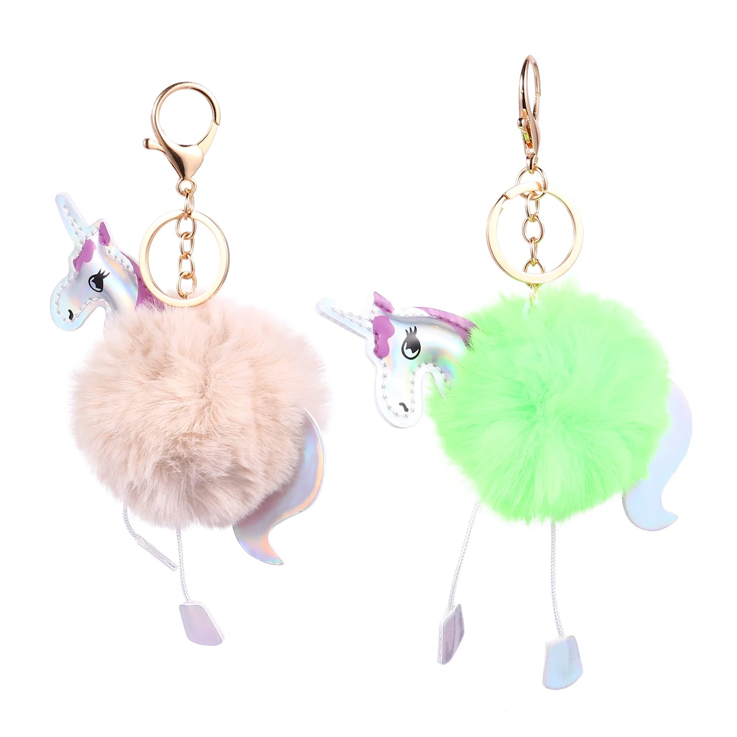 Kawaii Plush Unicorn Keychain πβ¨ - Adorable Bag Pendant & Alloy Accessory for Your Backpack! π¦π