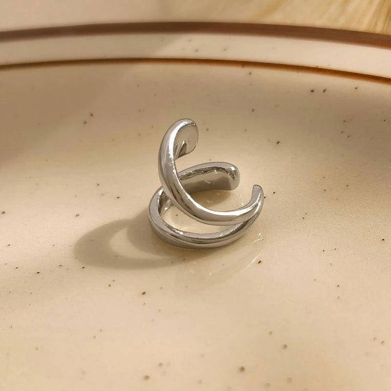 Kawaii Chic Geometric Ear Cuffs β¨ π Perfect Fashion Jewelry Gift!