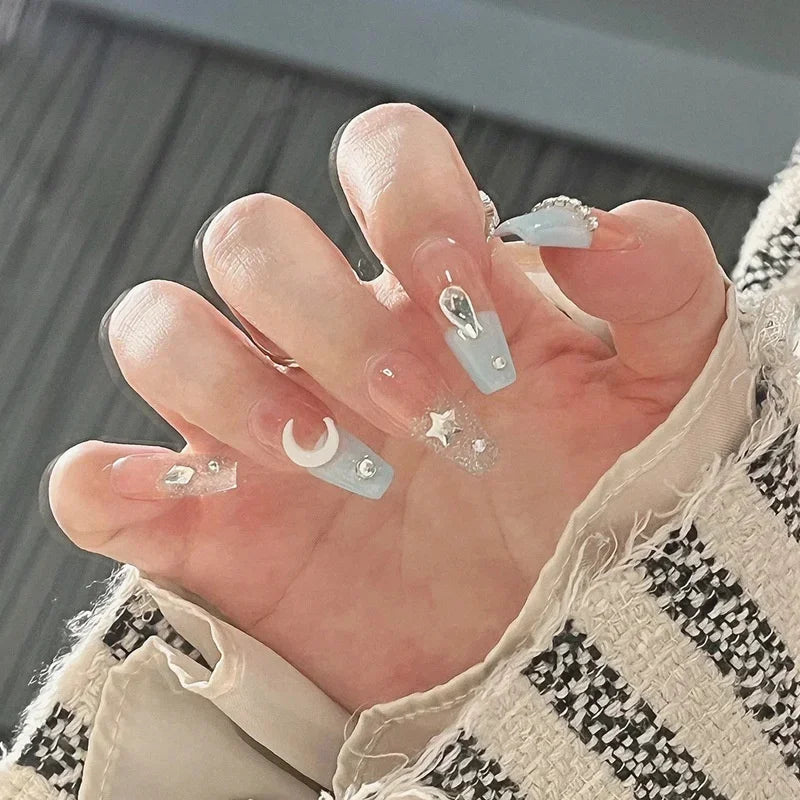 Kawaii 24pcs Pink Butterfly Press-On Nails π¦π | Jelly Gel False Nail Tips for Lovely Girls πΈβ¨ with Easy Application Tools