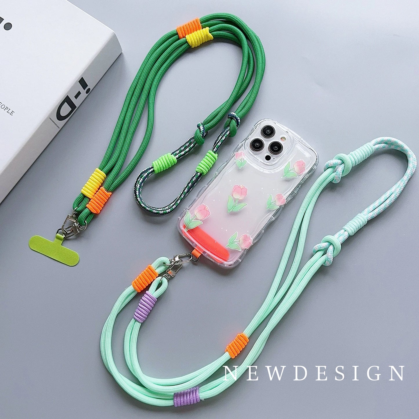 Kawaii Colorful Double-Sided Mobile Phone Lanyard πβ¨ - Trendy & Safe Shoulder Strap for Everyday Adventures! ππ±