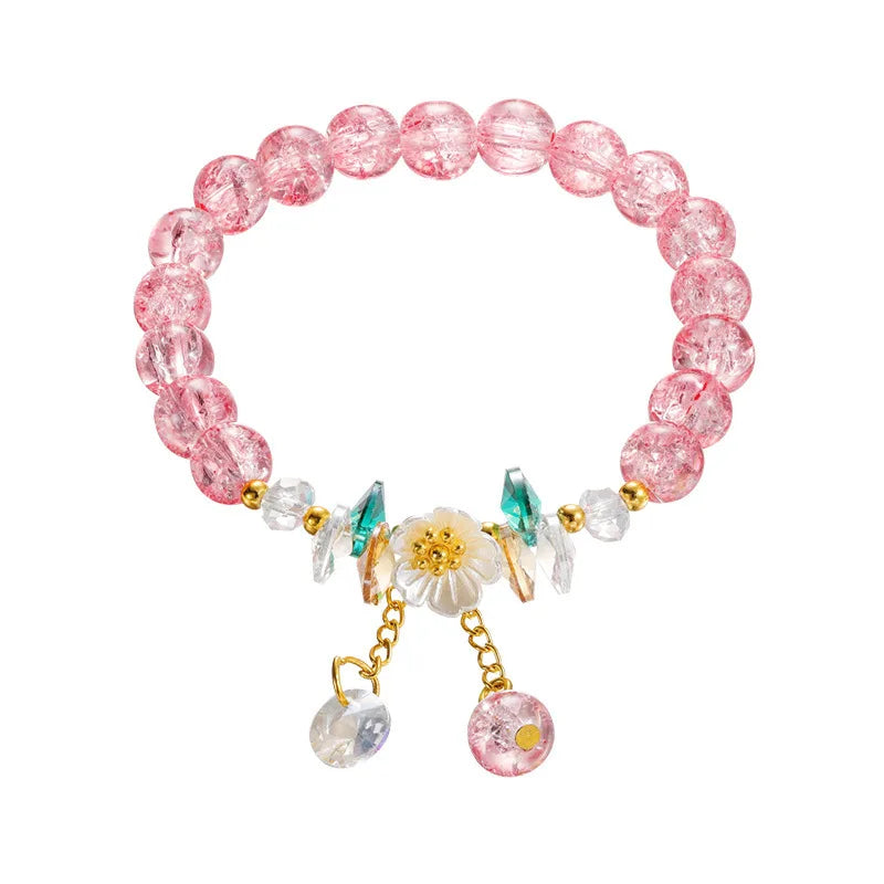 Charming Kawaii Daisy Gemstone Bracelet πΈβ¨