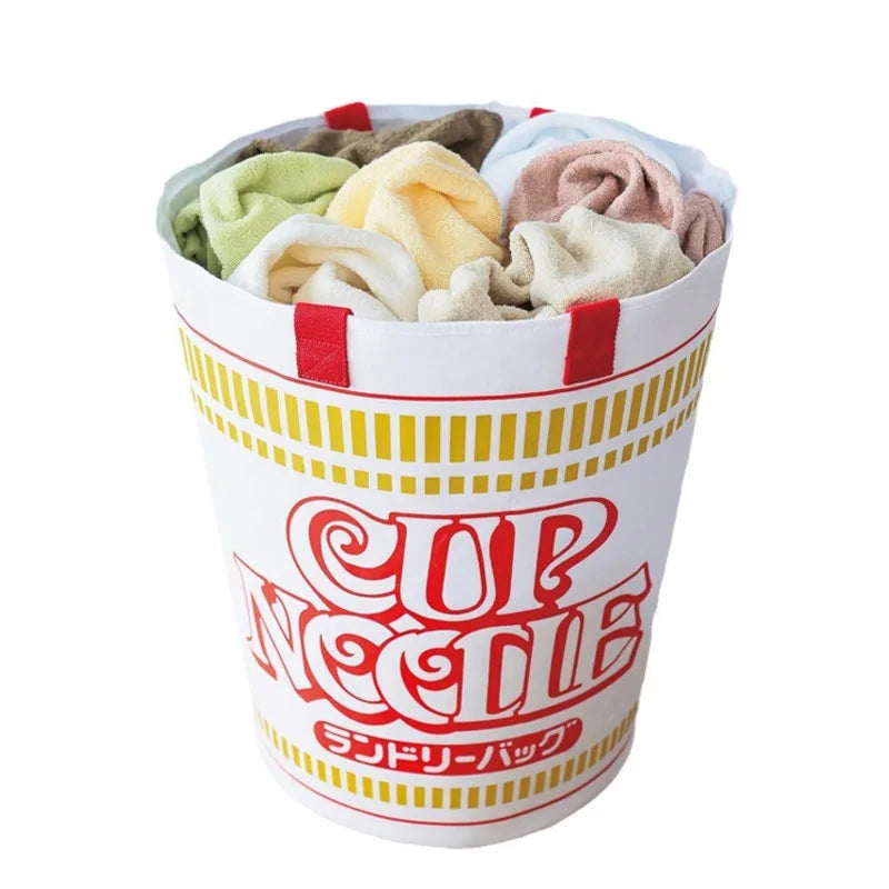 Kawaii Bubble Noodle Handbag πβ¨ | Large Capacity Drawstring Storage Bag for Magazine & Clothes ππ