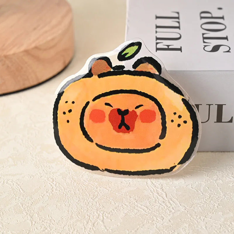 Adorable Capybara Grip Tok πΈπΉ - Cute Flower Phone Stand & Holder for iPhone & Samsung! - Pixie Quill