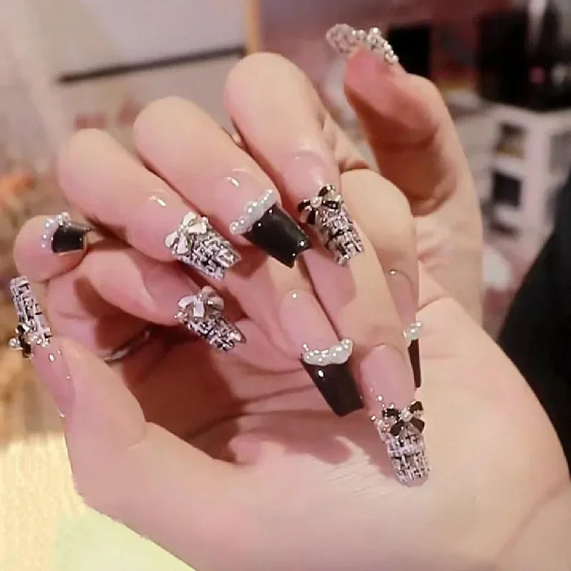 Kawaii 24pcs Pink Butterfly Press-On Nails π¦π | Jelly Gel False Nail Tips for Lovely Girls πΈβ¨ with Easy Application Tools