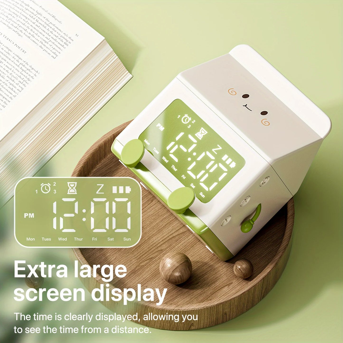 Kawaii Milk Box Mini Alarm Clock πβ¨ β Cute Countdown Timer & LED Date Display for Your Cozy Bedroom! ππ