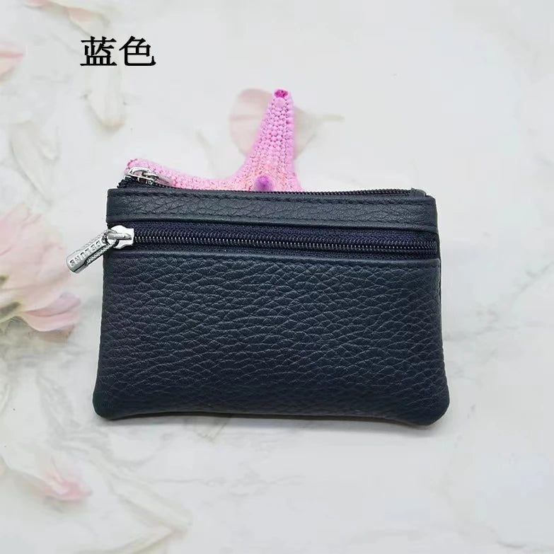 Kawaii Custom Leather Coin Purse πβ¨ | Adorable Personalized Key Ring Wallet π | Mini Cowhide Card Holder for Cute Gifting π