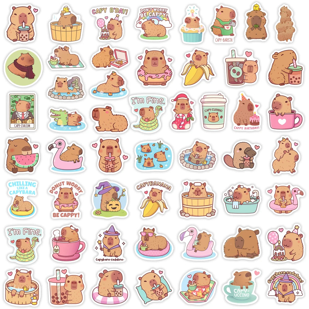 Adorable Kawaii Guinea Pig Stickers - Cute Cartoon Animals for DIY Fun & Personalization! πΉβ¨