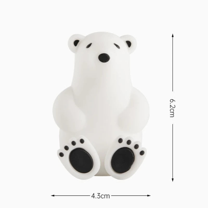 Kawaii Polar Bear Toothbrush Holder π»πͺ₯ | Adorable Wall-Mounted Suction Cup Rack for Mask & Storage π¨β¨