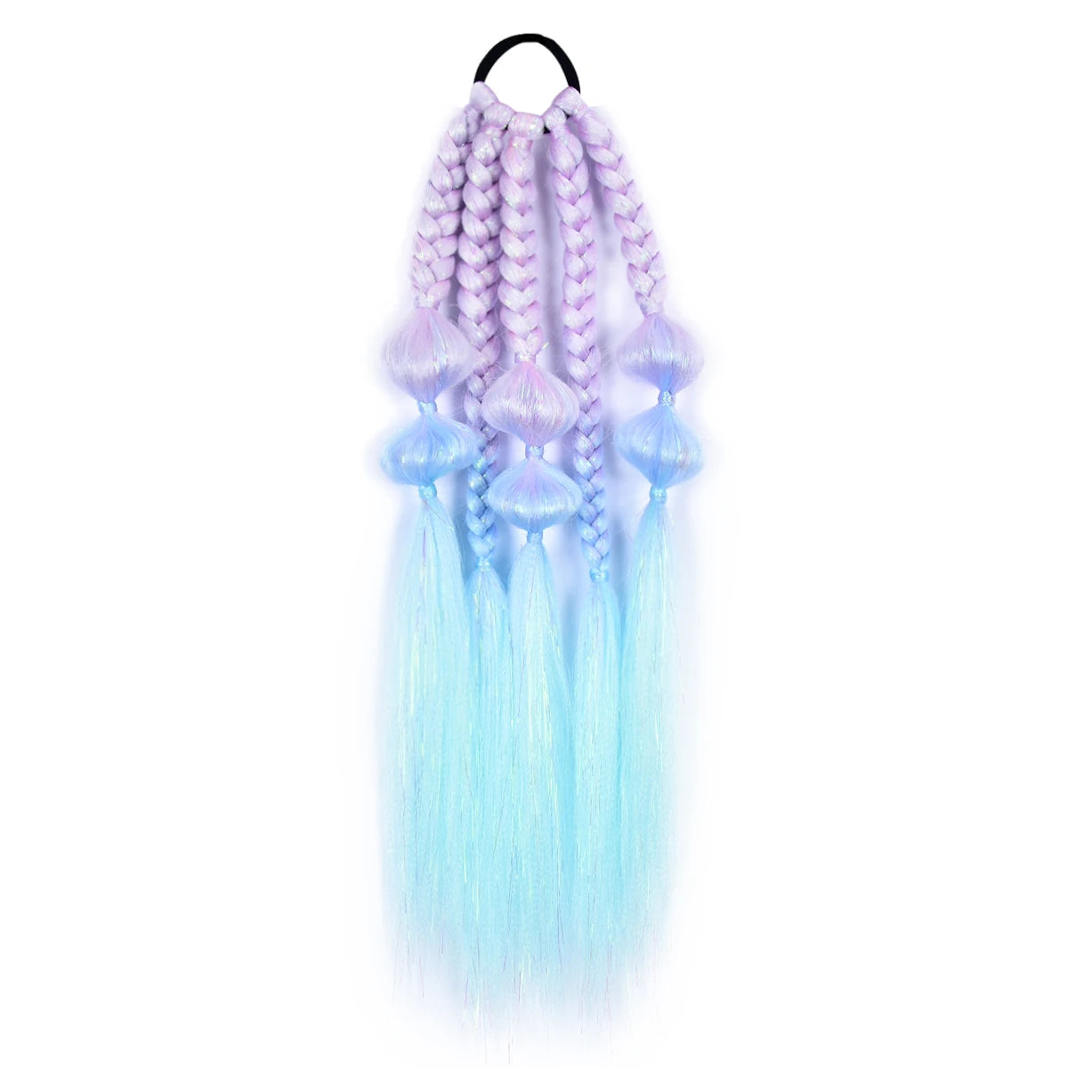 Sparkling Kawaii Bubbles Jumbo Braid Tinsel Hair Extensions πβ¨