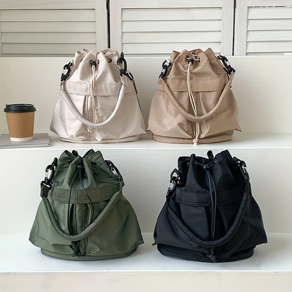 Kawaii Nylon Shoulder Bag πβ¨ | Waterproof & Versatile Large Tote | Adorable Crossbody for Daily Adventures ππ