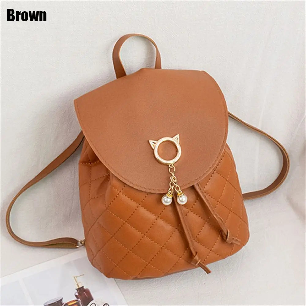 Kawaii Mini Backpack πΎβ¨ | Adorable PU Leather Drawstring Bag for Girls ππ | Cute Casual Bookbag for Students π