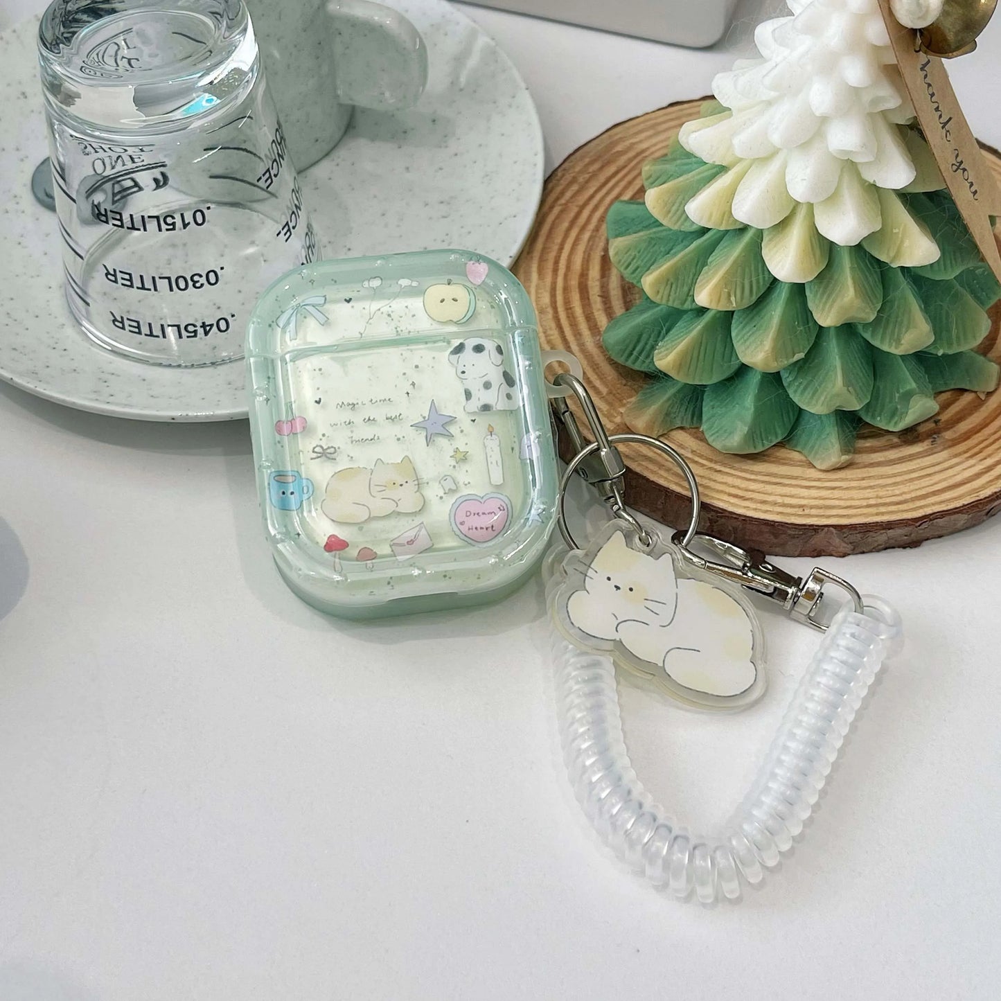 โจAdorable Cartoon Hearts & Stars ๐ถ๐ Cute Animal Earphone Case for Apple AirPods! ๐ง๐ - Pixie Quill
