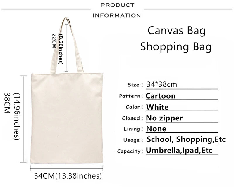 Kawaii Capybara Canvas Shopping Bag ποΈβ¨ - Eco-Friendly Tote for Adorable Adventures! πΏπ