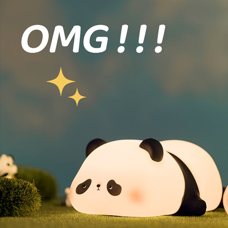 Panda Pals ✨ Soft Glow Night Light 🐼 USB Rechargeable & Voice-Activated 🌙 Perfect for Cozy Rooms! - Pixie Quill