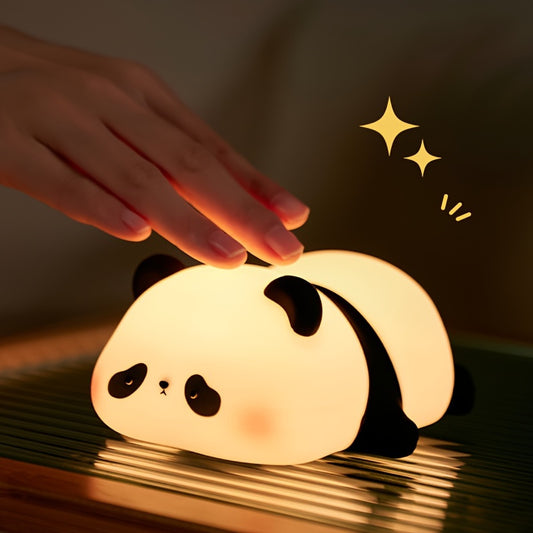 Panda Pals ✨ Soft Glow Night Light 🐼 USB Rechargeable & Voice-Activated 🌙 Perfect for Cozy Rooms! - Pixie Quill