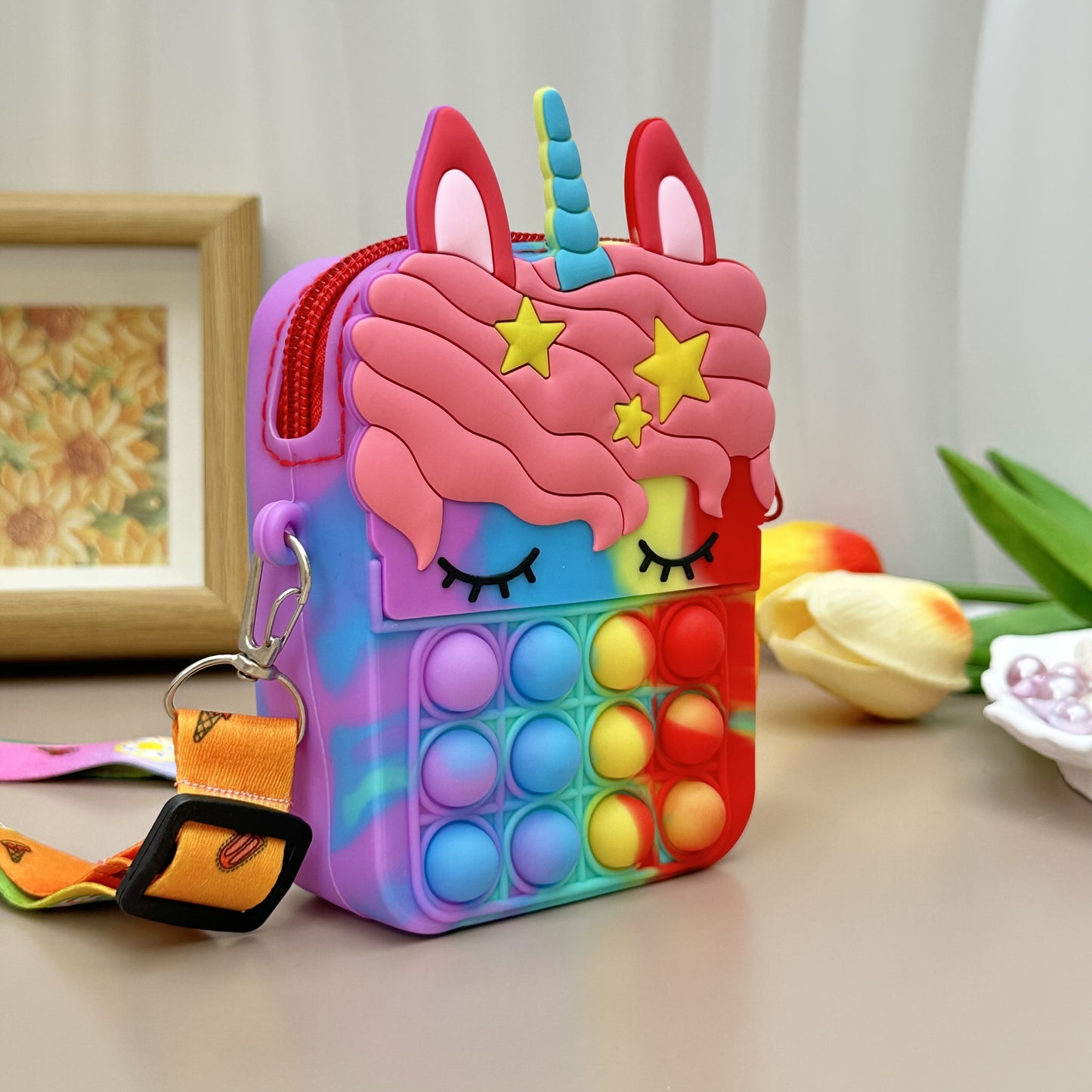 🌟 Magical Unicorn Satchel 🦄💖 - Adorable Coin Purse for Little Dreamers! 🎈 Ideal Gift for Ages 3-6! - Pixie Quill