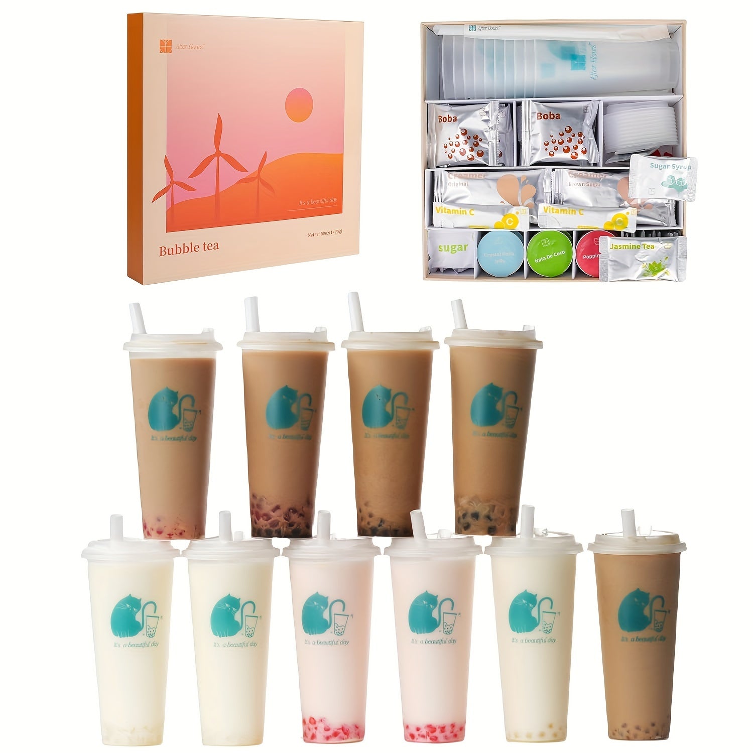 Boba Tea Delight! 🍭💖 10-Drink Adventure with Sweet Flavors & Popping Pearls 🌟🍓 - Pixie Quill