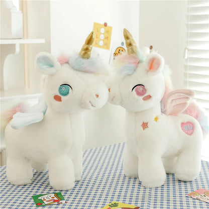 🌈 Enchanted Unicorn Plush 🦄 | Adorable Pegasus Pillow for Girls 💕