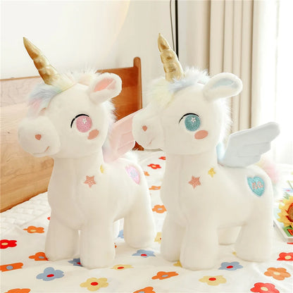 🌈 Enchanted Unicorn Plush 🦄 | Adorable Pegasus Pillow for Girls 💕