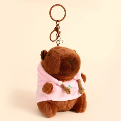 Capybara Plush Pendant Keychain Cute Bag Charm Desk Decor 🐾🧸🌸