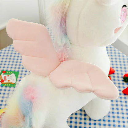 🌈 Enchanted Unicorn Plush 🦄 | Adorable Pegasus Pillow for Girls 💕