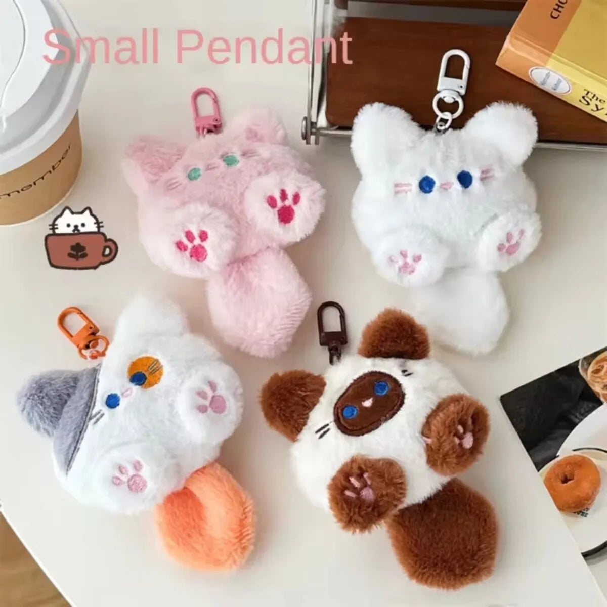 Adorable Plush Cat Doll Pendant Keychain For Bags And Backpacks 🎀🐈 Perfect Gift