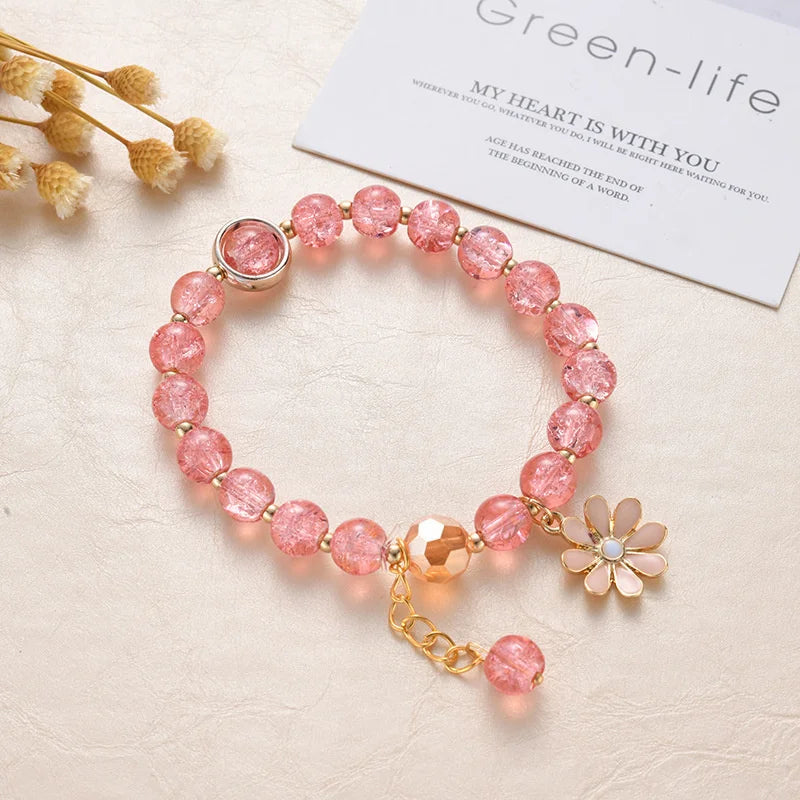 💖 Adorable Kawaii Popcorn Beads Bracelet 🌈 for Girls - Whimsical Friendship Jewelry 🌟