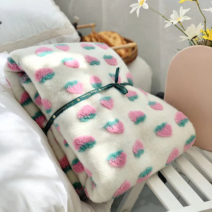 Cozy Cherry Dreams 3D Blanket for Kids 🍒💖 Snuggle Up in Style! 🌙✨ - Pixie Quill