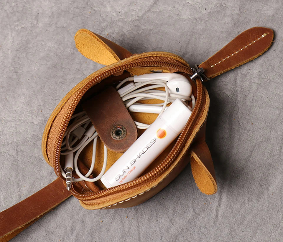 Adorable Kawaii Mouse Coin Purse 🐭✨ | ZRCX Leather Key Wallet for Kids & Adults 👜💖